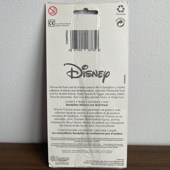 Vintage Sandy Lion Winnie The Pooh Halloween Stickers - Picture 3 of 3